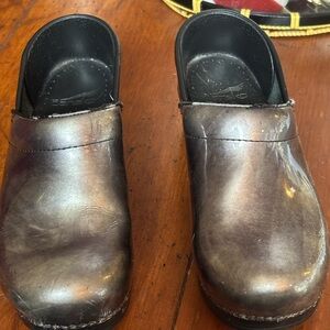 Dansko Men's Dark Brown Leather Slip-Ons